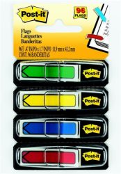3M POSTIT Jelölőcímke, műanyag, 4x24 lap, 11,9x43,2 mm, nyíl, 3M POSTIT, vegyes 3M POSTIT Jelölőcímke, műanyag, 4x24 lap, 11,9x43,2 mm, nyíl, 3M POSTIT, vegyes