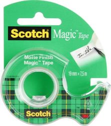 3M SCOTCH Ragasztószalag, adagolón, kézi, 19 mm x 7,5 m, 3M SCOTCH "Magic Tape 810" 3M SCOTCH Ragasztószalag, adagolón, kézi, 19 mm x 7,5 m, 3M SCOTCH "Magic Tape 810"