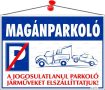 . Információs tábla, 35x25 cm, "Magánparkoló"