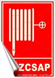 . Információs matrica, 12,5x17,5 cm, fluoreszkáló, utánvilágítós, "Tűzcsap" . Információs matrica, 12,5x17,5 cm, fluoreszkáló, utánvilágítós, "Tűzcsap"