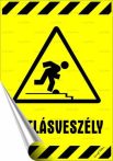. Információs matrica, 25x17,5 cm, "Botlásveszély" . Információs matrica, 25x17,5 cm, "Botlásveszély"
