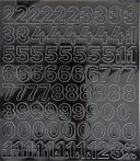 . Öntapadós matrica, 2 cm-es, számlap, fekete . Öntapadós matrica, 2 cm-es, számlap, fekete