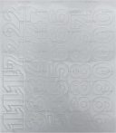 . Öntapadós matrica, 3 cm-es, számlap, fehér . Öntapadós matrica, 3 cm-es, számlap, fehér