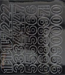 . Öntapadós matrica, 3 cm-es, számlap, fekete . Öntapadós matrica, 3 cm-es, számlap, fekete