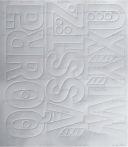 . Öntapadós matrica, 5 cm-es, betűlap, ABC második fele, fehér . Öntapadós matrica, 5 cm-es, betűlap, ABC második fele, fehér