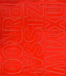 . Öntapadós matrica, 5 cm-es, betűlap, ABC második fele, piros . Öntapadós matrica, 5 cm-es, betűlap, ABC második fele, piros