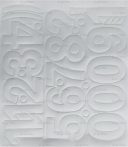 . Öntapadós matrica, 5 cm-es, számlap, fehér . Öntapadós matrica, 5 cm-es, számlap, fehér