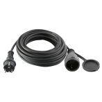 HOME Hosszabbító gumikábel, 20 m, HOME, fekete HOME Hosszabbító gumikábel, 20 m, HOME, fekete