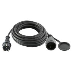 HOME Hosszabbító gumikábel, 20 m, HOME, fekete HOME Hosszabbító gumikábel, 20 m, HOME, fekete