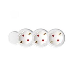 HOME Elosztósor, 3 csatlakozóaljzat, 1,5 m kábelhosszúság, HOME, fehér HOME Elosztósor, 3 csatlakozóaljzat, 1,5 m kábelhosszúság, HOME, fehér