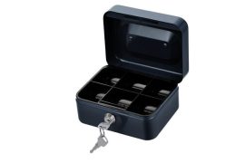 VICTORIA FACILITY Pénzkazetta, 152x118x80 mm, VICTORIA FACILITY, fekete VICTORIA FACILITY Pénzkazetta, 152x118x80 mm, VICTORIA FACILITY, fekete