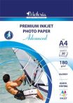 VICTORIA PAPER Fotópapír, tintasugaras, A4, 180 g, fényes, VICTORIA PAPER "Advanced" VICTORIA PAPER Fotópapír, tintasugaras, A4, 180 g, fényes, VICTORIA PAPER "Advanced"