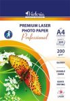   VICTORIA PAPER Fotópapír, lézer, A4, 200 g, fényes, kétoldalas, VICTORIA PAPER "Professional"