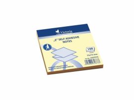 VICTORIA OFFICE Öntapadó jegyzettömb, "Z", 75x75 mm, 100 lap, VICTORIA OFFICE, sárga VICTORIA OFFICE Öntapadó jegyzettömb, "Z", 75x75 mm, 100 lap, VICTORIA OFFICE, sárga