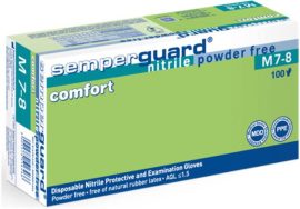 . Védőkesztyű, egyszer használatos, nitril, M méret, 100 db, púder nélküli . Védőkesztyű, egyszer használatos, nitril, M méret, 100 db, púder nélküli
