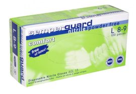. Védőkesztyű, egyszer használatos, nitril, L méret, 100 db, púder nélküli . Védőkesztyű, egyszer használatos, nitril, L méret, 100 db, púder nélküli