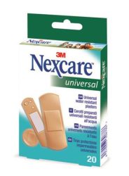 3M Sebtapasz, vízálló, általános, vegyes méret, 20 db, 3M "Nexcare Universal" 3M Sebtapasz, vízálló, általános, vegyes méret, 20 db, 3M "Nexcare Universal"
