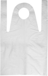 . Fóliakötény, fehér, HDPE, tömbösített, 80x125 . Fóliakötény, fehér, HDPE, tömbösített, 80x125