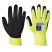 . Védőkesztyű, nylon, latexhab, tenyerén mártott, S méret "Hi-Vis Grip", sárga . Védőkesztyű, nylon, latexhab, tenyerén mártott, S méret "Hi-Vis Grip", sárga