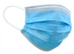 . Papírmaszk, háromrétegű, gumis, kék . Papírmaszk, háromrétegű, gumis, kék