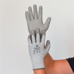 . Védőkesztyű, HPPE, tenyerén PU mártott, vágásbiztos, XXL méret, szürke . Védőkesztyű, HPPE, tenyerén PU mártott, vágásbiztos, XXL méret, szürke