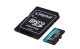 KINGSTON Memóriakártya, microSDXC, 128GB, C10/UHS-I/U3/V30/A2, adapter, KINGSTON "Canvas Go! Plus"