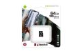   KINGSTON Memóriakártya, microSDXC,64GB, CL10/UHS-I/U1/V10/A1, KINGSTON "Canvas Select Plus"