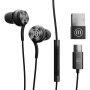   MAXELL Fülhallgató, mikrofonnal, USB-C, MAXELL "XC1", fekete