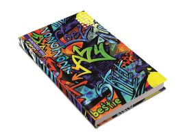 REALSYSTEM Diák zsebkönyv, heti, 2026/2027 tanév, REALSYSTEM, graffiti