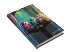 REALSYSTEM Diák zsebkönyv, heti, 2026/2027 tanév, REALSYSTEM, bagoly