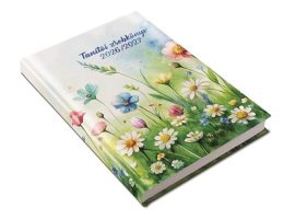 REALSYSTEM Tanítói zsebkönyv, heti, 2026/2027 tanév, REALSYSTEM, virágok