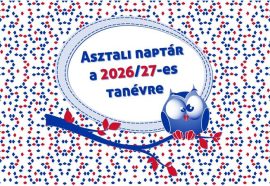 REALSYSTEM Asztali naptár, heti, 2026/2027 tanév, REALSYSTEM