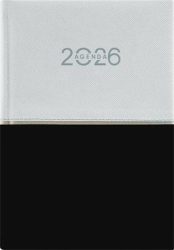 DAYLINER Naptár, tervező, A5, napi, DAYLINER "Contrast", fehér-fekete DAYLINER Naptár, tervező, A5, napi, DAYLINER "Contrast", fehér-fekete