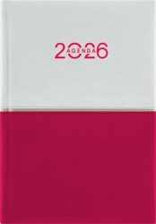 DAYLINER Naptár, tervező, A5, napi, DAYLINER "Contrast", fehér-piros DAYLINER Naptár, tervező, A5, napi, DAYLINER "Contrast", fehér-piros
