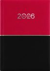 DAYLINER Naptár, tervező, A5, napi, DAYLINER "Contrast", piros-fekete DAYLINER Naptár, tervező, A5, napi, DAYLINER "Contrast", piros-fekete