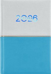 DAYLINER Naptár, tervező, B6, heti, DAYLINER "Contrast", fehér-világoskék DAYLINER Naptár, tervező, B6, heti, DAYLINER "Contrast", fehér-világoskék