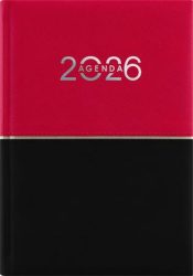 DAYLINER Naptár, tervező, B6, heti, DAYLINER "Contrast", piros-fekete DAYLINER Naptár, tervező, B6, heti, DAYLINER "Contrast", piros-fekete