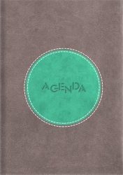 DAYLINER Naptár, tervező, A5, napi, DAYLINER "Central", szürke-türkiz