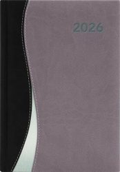 DAYLINER Naptár, tervező, A5, napi, DAYLINER, "Dubai", fekete-szürke DAYLINER Naptár, tervező, A5, napi, DAYLINER, "Dubai", fekete-szürke