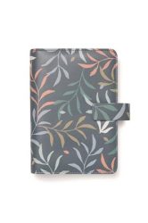 FILOFAX Kalendárium, gyűrűs, betétlapokkal, personal méret, FILOFAX "Botanical", sötétkék FILOFAX Kalendárium, gyűrűs, betétlapokkal, personal méret, FILOFAX "Botanical", sötétkék