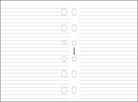 FILOFAX Kalendárium betét, jegyzetlap, personal méret, vonalas, FILOFAX, fehér