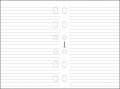   FILOFAX Kalendárium betét, jegyzetlap, pocket méret, vonalas, FILOFAX, fehér