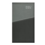 TOPTIMER Zsebnaptár, álló elrendezésű, TOPTIMER "Duplex", szürke-antracit TOPTIMER Zsebnaptár, álló elrendezésű, TOPTIMER "Duplex", szürke-antracit