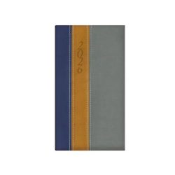 TOPTIMER Zsebnaptár, álló elrendezésű, TOPTIMER, "Fashion", kék-okker-szürke TOPTIMER Zsebnaptár, álló elrendezésű, TOPTIMER, "Fashion", kék-okker-szürke