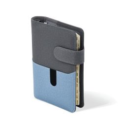 SATURNUS Kalendárium, gyűrűs, betétlapokkal, "L", műbőr, SATURNUS, "229", szürke-kék SATURNUS Kalendárium, gyűrűs, betétlapokkal, "L", műbőr, SATURNUS, "229", szürke-kék