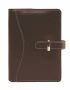   SATURNUS Kalendárium, gyűrűs, betétlapokkal, "M", műbőr, SATURNUS, "437", barna