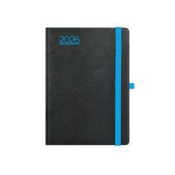 TOPTIMER Naptár, tervező, B6, heti, TOPTIMER, "Nero", fekete-kék