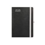 TOPTIMER Naptár, tervező, B6, heti, TOPTIMER, "Nero", fekete-szürke TOPTIMER Naptár, tervező, B6, heti, TOPTIMER, "Nero", fekete-szürke