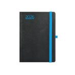 TOPTIMER Naptár, tervező, A5, heti, TOPTIMER, "Nero", fekete-kék TOPTIMER Naptár, tervező, A5, heti, TOPTIMER, "Nero", fekete-kék