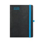 TOPTIMER Naptár, tervező, A5, napi, TOPTIMER, "Nero", fekete-kék TOPTIMER Naptár, tervező, A5, napi, TOPTIMER, "Nero", fekete-kék